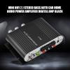 NDNCZDHC Power Amplifier Mini Amplifier 2.1 Channel HiFi Stereo Subwoofer Amplifier Aluminum Alloy Shell Digital Amplifier for Car Home(Black) view 2