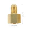 2pcs Air Conditioning Pump Adapter Copper Conversion Tool Golden view 2