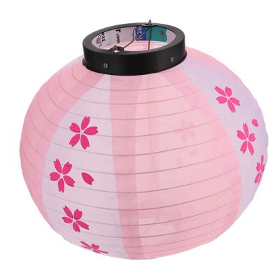 FOYTOKI Japanese Cherry Blossom Lantern Round Hanging Decor for Outdoor Events Traditional Japanese Style Lantern for Festivals and Parties