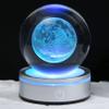 Goutangen 3D Crystal Ball Moon with LED Lamp Base, Space Decor Night Light Snow Globe Unique Astronomy Universe Gifts for Adults Kids Teacher Mom Boy&Girlfriend on Birthday Graduation-3.15in. view 1