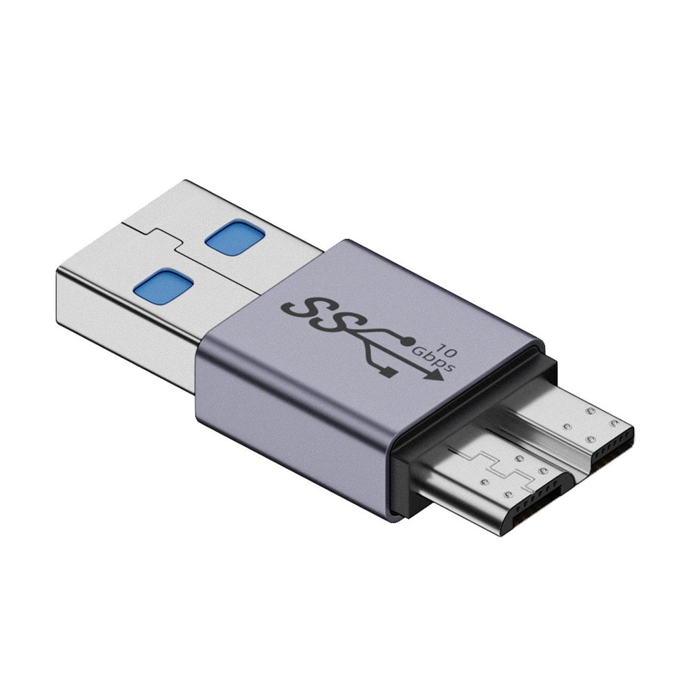 Micro-B Adapter - Portable USB C to Miccro B Adapter, Fast USB External Hard Drive Adapter | Strong Type C to Miccro B Cable Converter, USB C Hard Drive Cable Adapter for Laptop Tablet