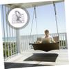 Abaodam 2pcs Heavy Duty Stainless Steel Suspension Hook for Hammock Ceiling Mount Pad Eye Plate Hanger Anti- Easy Installation for Gym Yoga and More view 2