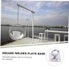 Abaodam 2pcs Heavy Duty Stainless Steel Suspension Hook for Hammock Ceiling Mount Pad Eye Plate Hanger Anti- Easy Installation for Gym Yoga and More view 4