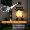 [1200lm] Motion Sensor Solar Lanterns Outdoor Tent Lights Portable Camping Exterior Front Porch Waterproof Table Desk Wall Sconce Lamp Rechargeable Anti Rust Coach for House Doorway Garage 1 Pack view 4