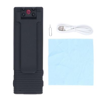 Magnetic Back Clip Body Worn Camera, 1080P Night Vision 180 Rotating Wide Angle 1CM Ultra Slim Body Wearable Camera for Law Enforcement Driving