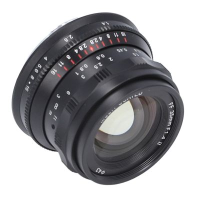 35mm F1.4 Full Frame Portrait Lens, 330g 43mm Filter Diameter 35mm Focal Full Frame Portrait Lens Optical Glass Large Aperture Fixed Manual Focus for SL SL1 SL2 (#12)