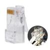 ASHATA 100 Pcs Cat5e RJ45 Modular Plug,Cat5 Cat5e Network Internet Connector,RJ45 8P8C Cable Modular Plug Heads,Network Connection Accessories,Transparent view 2