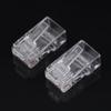 ASHATA 100 Pcs Cat5e RJ45 Modular Plug,Cat5 Cat5e Network Internet Connector,RJ45 8P8C Cable Modular Plug Heads,Network Connection Accessories,Transparent view 3