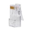 ASHATA 100 Pcs Cat5e RJ45 Modular Plug,Cat5 Cat5e Network Internet Connector,RJ45 8P8C Cable Modular Plug Heads,Network Connection Accessories,Transparent view 4