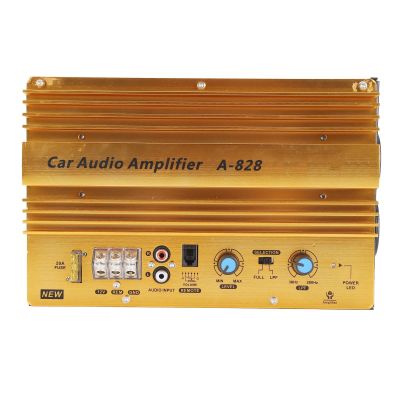 1280W 12V Car Amplifier Board, Car Audio High Power Amplifier Amp Board, Professional Aluminum Alloy Bass Sub Woofer Board 12V for Car Entertainment