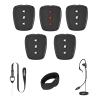 Came-TV Action Communicator 1.9GHz 5-Pack Dect Full Duplex Wireless Intercom with 1100ft 3.5mm Audio Port for Referee Communication,Film Production,Boating,Camping view 1