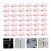 Homoyoyo 50pcs Self-Adhesive Cable Clips Cord Organizer Holder for Tidy Management of Headphone Wires Lightweight and Compact Design for Home Office Desktop Use view 3