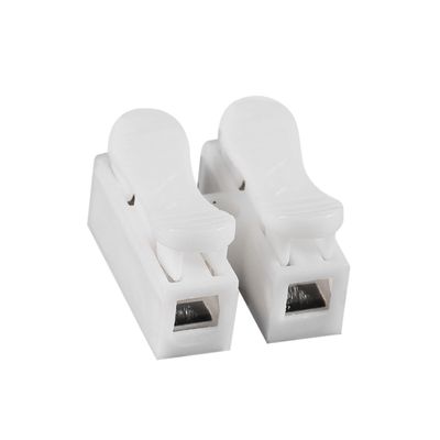 Homoyoyo 3pcs Electrical Wire Connector Quick Connect Compact Two Terminal Block for Mm and Mm Wires Flame-Resistant Design with Spring Core for Safe Use