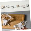 Homoyoyo 2pcs USB Cord Holder Leather Buckle Cable Organizer for Earphones and Cables view 3