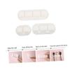 Homoyoyo 1set Silicone Cable Organizers Data Wire Organizers Multi-Combination Design for Use Self-Adhesive Cord Holders White view 4
