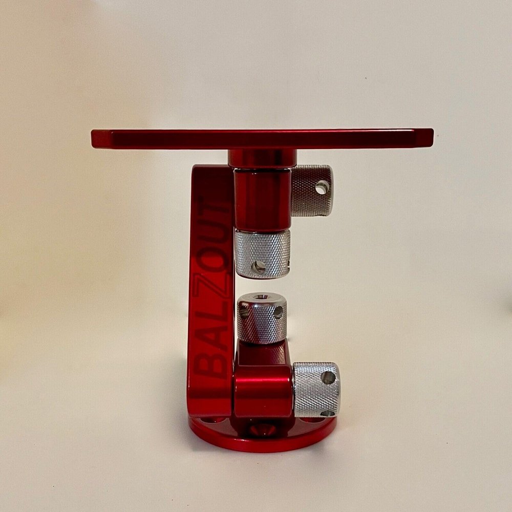 BalzOut Red 6" Round Base Helix/Solix SRM RB6 RD
