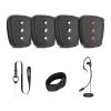 Came-TV Action Communicator 1.9GHz 4-Pack Dect Full Duplex Wireless Intercom with 1100ft 3.5mm Audio Port for Referee Communication,Film Production,Boating,Camping view 1