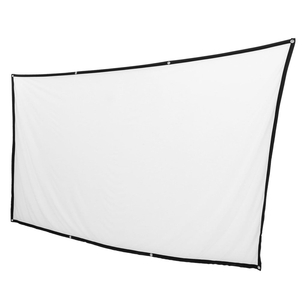 Homoyoyo Portable Projection Screen Foldable -Crease Projector Screen for Movies Material for Home Theater Schools and Events