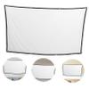 Homoyoyo Portable Projection Screen Foldable -Crease Projector Screen for Movies Material for Home Theater Schools and Events view 2