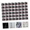 Homoyoyo 50pcs Self-Adhesive Cable Clips for Wire Management Cable Keepers for Headphones Chargers USB Cords More Easy to Install Smooth Surfaces view 4
