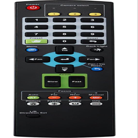 Lumens VC-IR01 Remote Control; Compatible with VC-BC301P and All Lumens PTZ Cameras; Include All Common Function