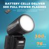 Flashpoint Zoom Li-on X PRO R2 TTL On-Camera Round Speedlight Flash with 10000mAh Power Bank for Canon (Godox V1 Pro) view 4