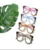 100 CLASSIC Blue Light Blocking Glasses, Computer/Reading/Gaming/TV/Phones Glasses for Women Men, Anti Eyestrain & UV Glare (Blue) view 3
