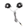 SKISUNO Wired Earhook Headphones with Cable and Comfortable Ear Pads Stereo Sound for Players and Computers Sports Companion Black view 1