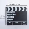 Luwecf TV Movie Film Clap Board, Clapper Board, Slateboard Movie Night Party Supplies Vintage Writeable Director Clapperboard view 2