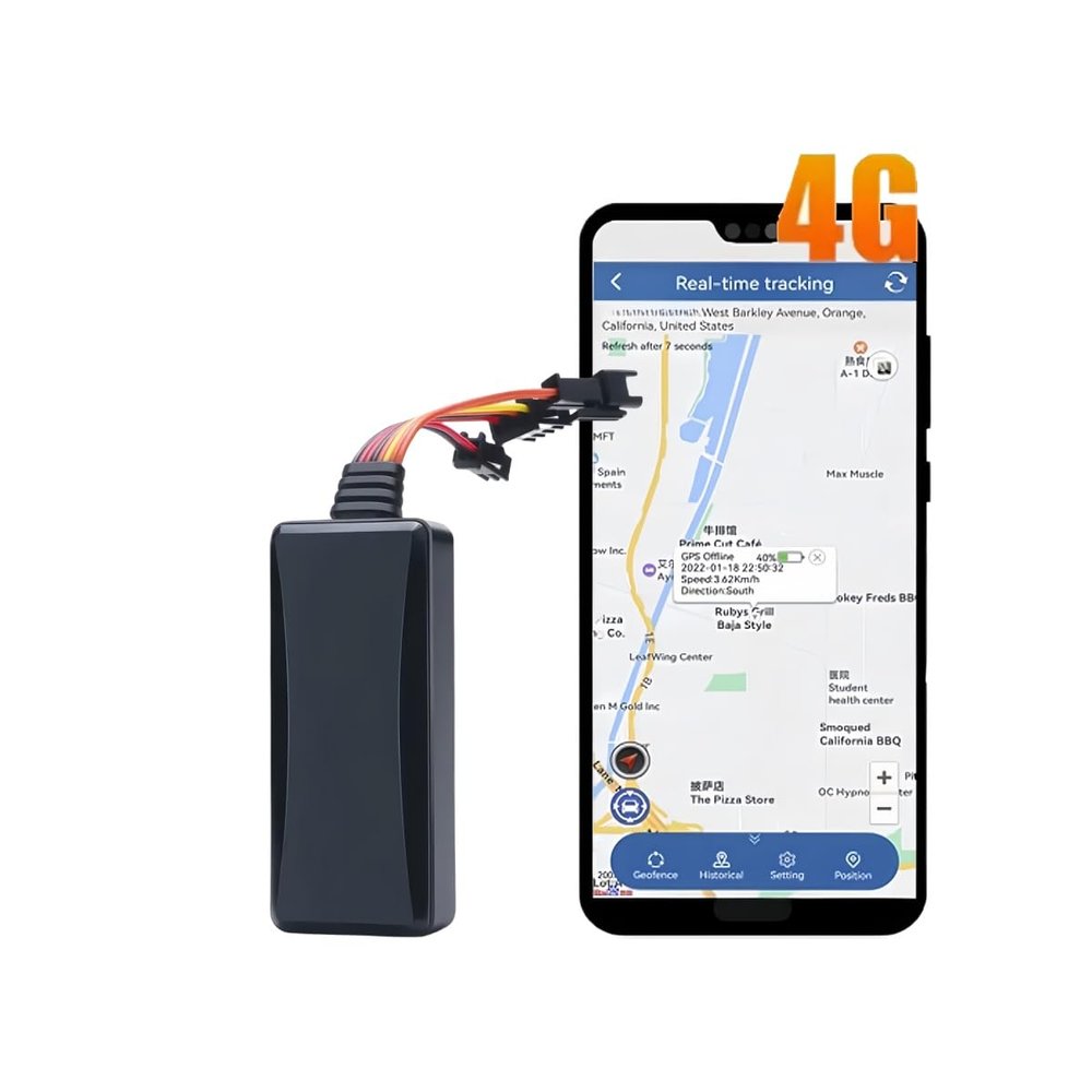 Advanced 4G GPS Tracker for Vehicles - Real-Time Waterproof Locator with Anti-Theft Function - No Monthly Fees - Perfect for Cars, Motorcycles, Trucks, and Taxis