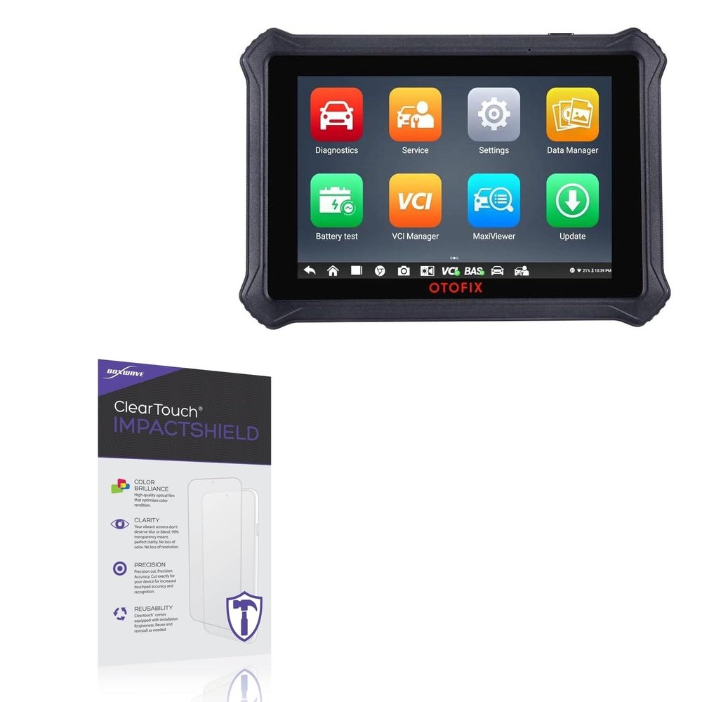 BoxWave Screen Protector Compatible with Otofix D1 Diagnostic Tablet - ClearTouch ImpactShield (2-Pack), Impenetrable Screen Protector Flexible Film