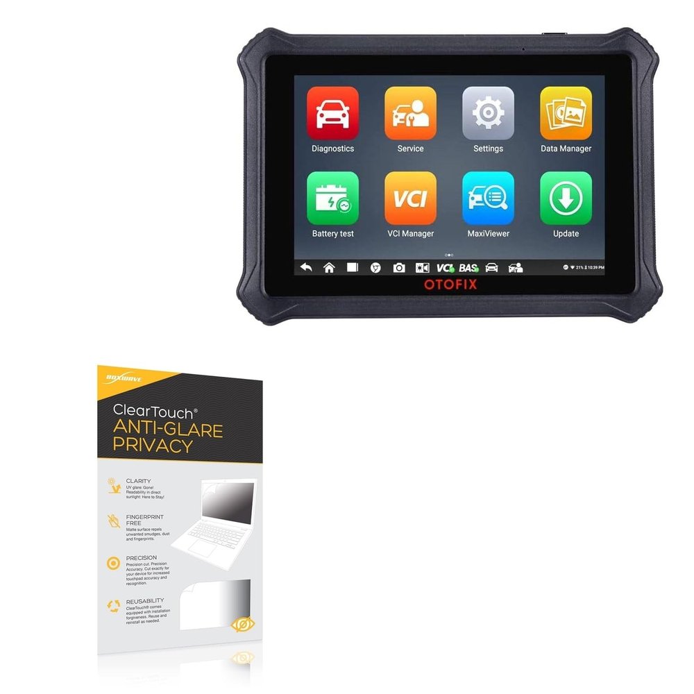 BoxWave Screen Protector Compatible with Otofix D1 Diagnostic Tablet - ClearTouch Anti-Glare Privacy (2-Pack), Privacy Screen Protector Flexible Film Anti-Glare