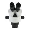 ZTBH Microscope Accessories Kit Stereo Microscope 3.5X - 90X Continuous Zoom Magnification + Big Aluminum Stand + 56 LED Ring Light + Lens Microscope Slides (Color : White) view 3