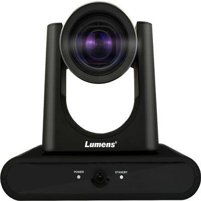 Lumens VC-TR30PB AI Auto-Tracking Camera, Black; HDMI, Ethernet and USB Simultaneous Output; 1080P 60fps; 12x Optical Zoom; AI-Powered Tracking with Human Detection; 1/2.8" 2.16MP CMOS Sensor