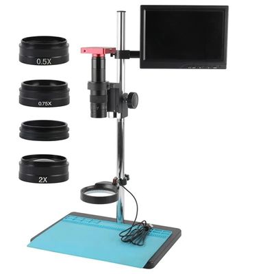Microscope Accessories Kit 90X 180X 360X 1080P 37MP 48MP HDMI VGA USB Industrial Video Microscope Camera Set + 0.5x 2.0x 1x 0.75x Auxiliary Objective Lens Microscope Slides ( Color : 36MP HDMI USB-01