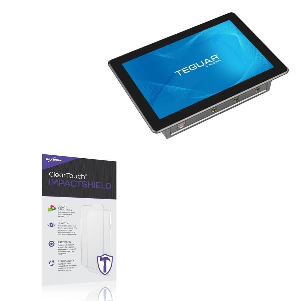 BoxWave Screen Protector Compatible with Teguar TP-4180-10 - ClearTouch ImpactShield (2-Pack), Impenetrable Screen Protector Flexible Film