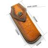 Echeson 1PC Knife Sheath, Leather Case with Snap Closure is Suitable for Outdoor Camping view 2