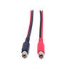 DirectNine Basics 2-Pack Female to Speaker Wire Adapter Cable, 5.5-inch/14cm - Black/Red, Audio Video Conversion for Amplifiers and Audio Receivers view 2