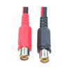 DirectNine Basics 2-Pack Female to Speaker Wire Adapter Cable, 5.5-inch/14cm - Black/Red, Audio Video Conversion for Amplifiers and Audio Receivers view 4