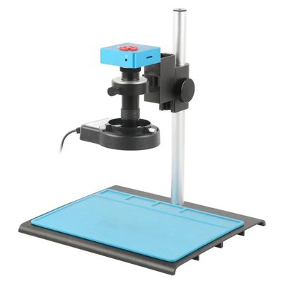 ZTBH Microscope Accessories Kit 55MP 4K 2K HDMI USB Digital Industrial Video Microscope Camera +180X 200X 500X C Mount Lens for Phone PCB Soldering Watch Repair Microscope Slides (Color : 130X-01)