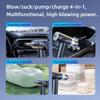 DirectNine Basics Compressed Air Duster, 3 in 1 Vacuum Cleaner & Cordless Air Blower & Inflat Swimming Ring, 3 Gear Adjustable 50,000 RPM Wireless Handheld Mini Car Vacuum with LED Light/High Power, Black view 2