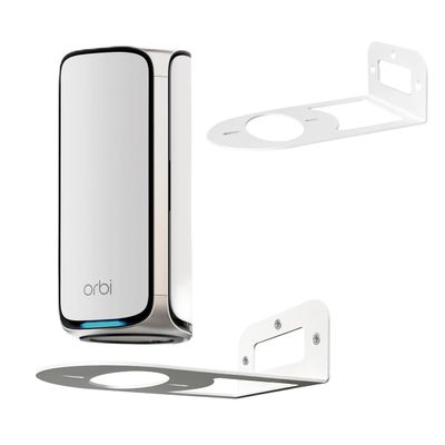 ALLICAVER WiFi 7 Wall Mount Kit, Wall Mount Bracket Sturdy Metal Made Compatible with All WiFi 7 Routers RBE970 RBE870 RBE770 Series and Nighthawk Dual-Band WiFi 7 Router (2 Pack)