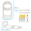 ALLICAVER WiFi 7 Wall Mount Kit, Wall Mount Bracket Sturdy Metal Made Compatible with All WiFi 7 Routers RBE970 RBE870 RBE770 Series and Nighthawk Dual-Band WiFi 7 Router (2 Pack) view 3
