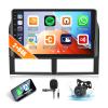 2G+64G Car Stereo Radio with Wireless CarPlay Android Auto for 1999-2004 Jeep Grand Cherokee 9" Android Touch Screen Bluetooth Car Radio with GPS Navigation WiFi FM Head Unit with HD Backup Camera view 1