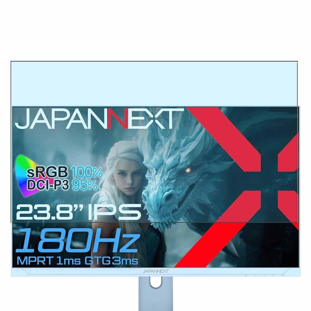 Puccy 2 Pack Anti Blue Light Screen Protector, compatible with JAPANNEXT JN-PCY238FHDR180-H-B 23.8" Monitor TPU Film Guard Not Tempered Glass Protectors