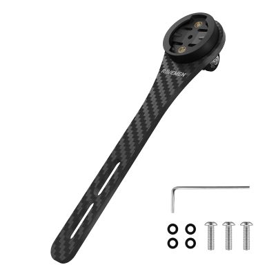 Ravemen Integrated Handlebars Out Front Mount Compatible with Garmin Cycling GPS Computer, Carbon Fiber Road Bike Mount Compatible with Action Camera, Hammerhead Karoo, COOSPO, iGPSPORT