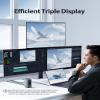 Baseus Docking Station, Spacemate(Win) 11 in 1, Triple Display, 4K HDMI and DP, 10Gbps USB A/C Ports, Gigabit Ethernet, 100W PD, Audio, Laptop Docking Station for Windows/Dell/HP/Lenovo/Asus/Acer/Mac view 3