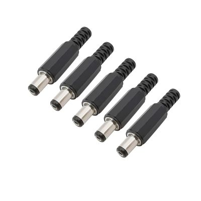 WENBIXIA 100Pcs/lot 5.5mm x 2.1mm DC Power Male Connector DC Solder Type Wire Connectors 5.5x2.1mm