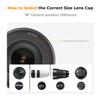 K&F CONCEPT 67mm Front Lens Cap Cover Kit, 5-in-1 Center Pinch Lens Cover + Anti-Loss Keeper + Microfiber Cleaning Cloth Compatible with Canon, Nikon, Sony, Fujifilm Camera Lenses with 67mm Thread view 2