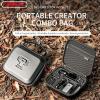 ZahoTse DJI Osmo Pocket 3 Carrying Bag,Waterproof Hard Carrying Case for Osmo Pocket 3,Portable PU Storage Protective Bag for DJI Osmo Pocket 3 Creator Combo Accessories,PU Leather Storage(1132045) view 2